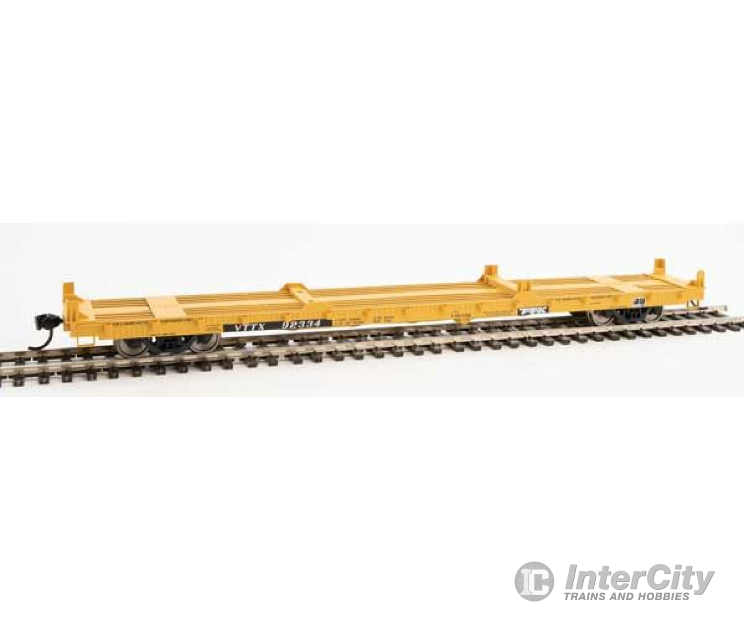 Walthers Mainline 5386 60 Pullman-Standard Flatcar - Ready To Run -- Ttx Vttx #92334 (20 & 40