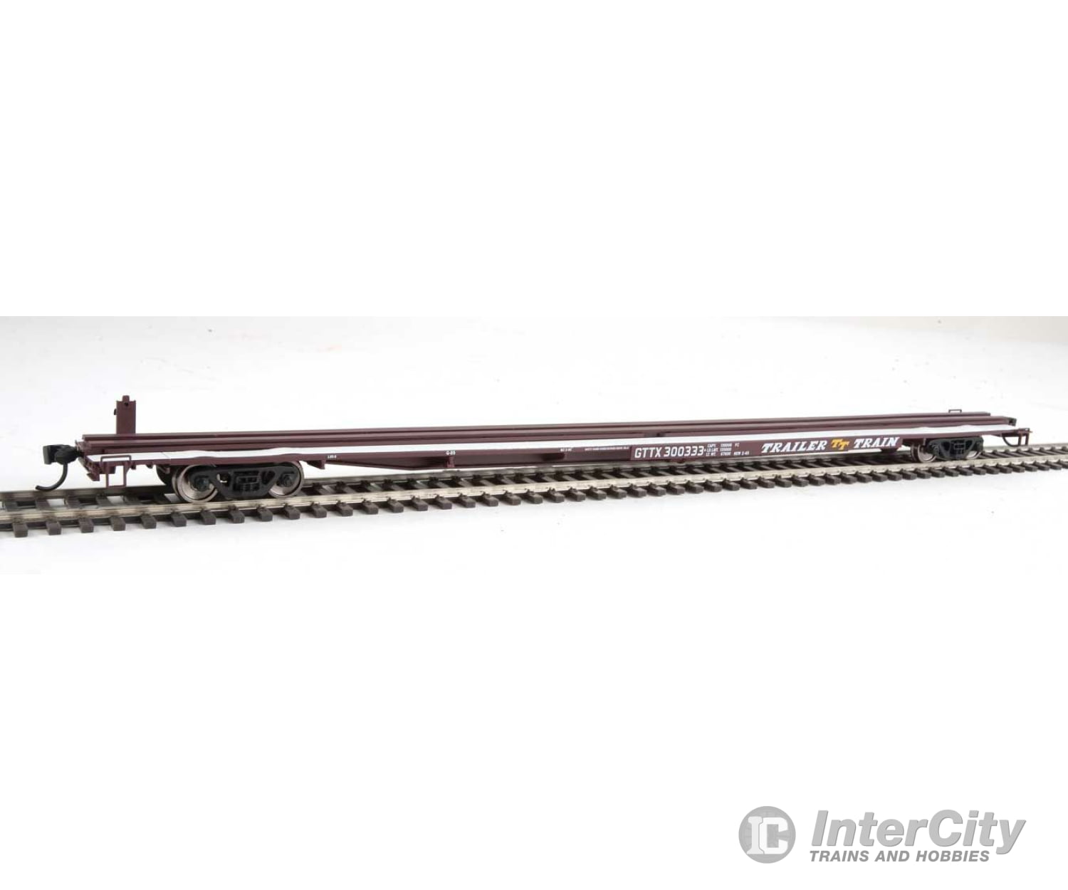 Walthers Mainline 5516 85 General American G85 Flatcar - Ready To Run -- Gttx (Brown) #300333