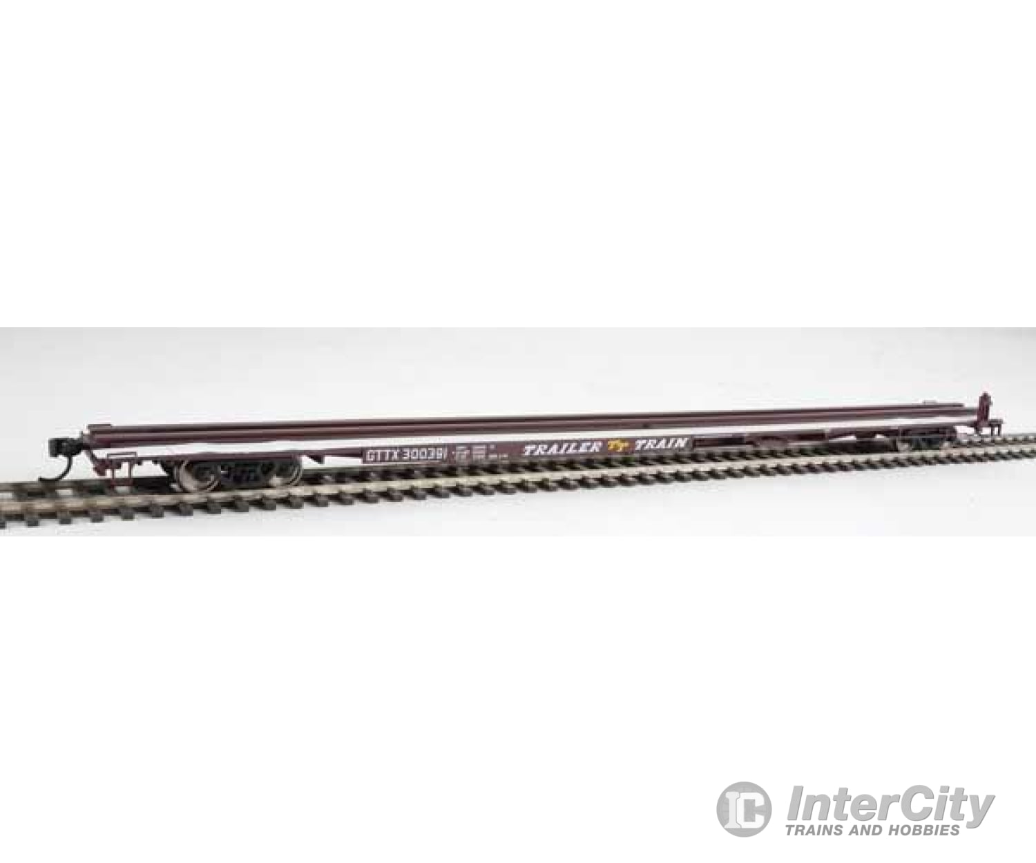 Walthers Mainline 5518 85 General American G85 Flatcar - Ready To Run -- Gttx (Brown) #300391