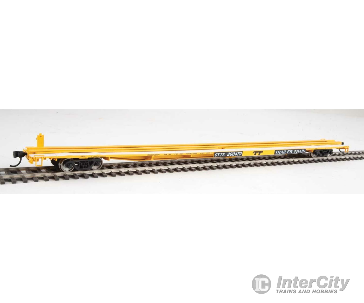 Walthers Mainline 5520 85 General American G85 Flatcar - Ready To Run -- Gttx (Yellow) #300479