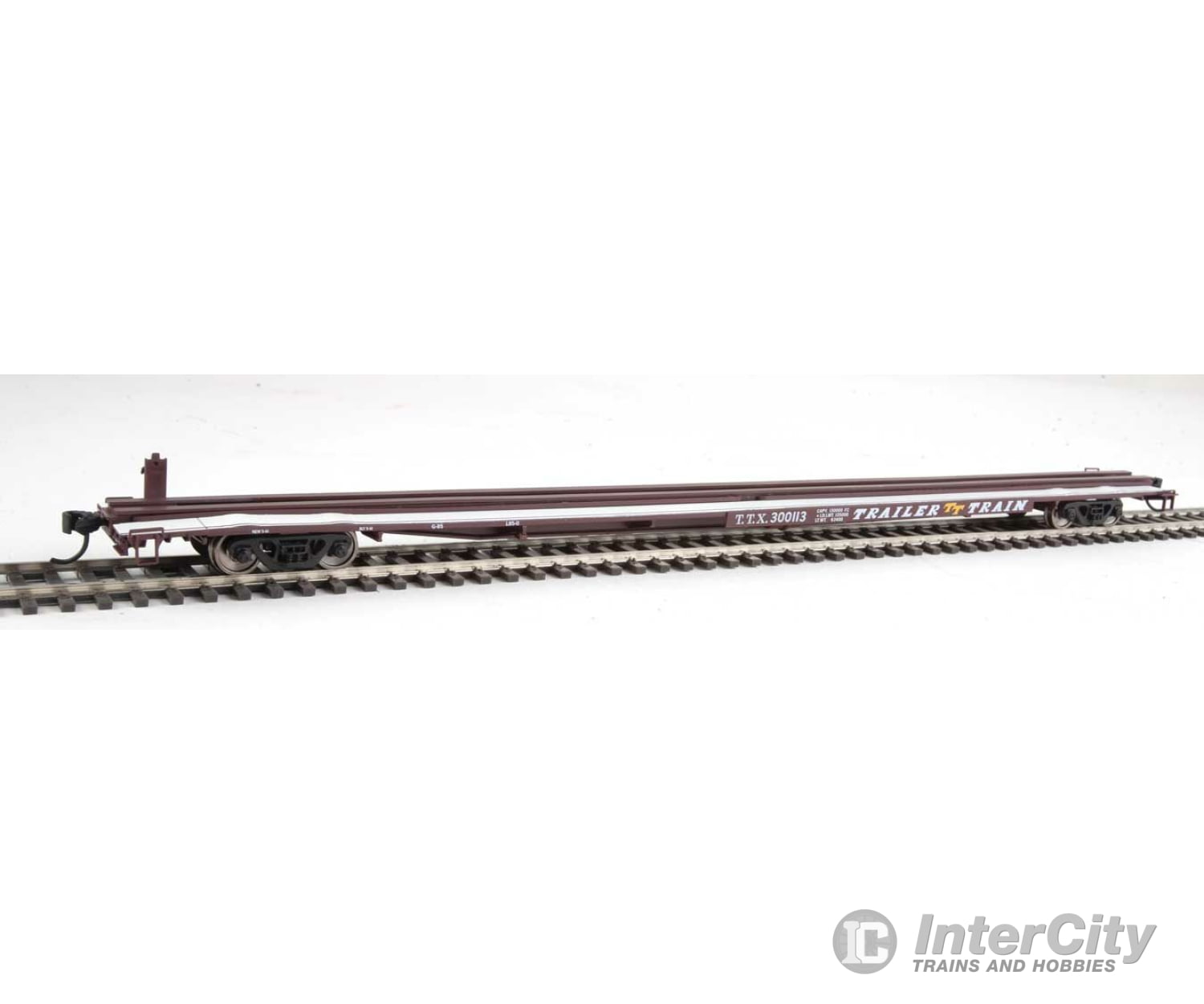 Walthers Mainline 5536 85 General American G85 Flatcar - Ready To Run -- Ttx (Brown) #300113 Freight