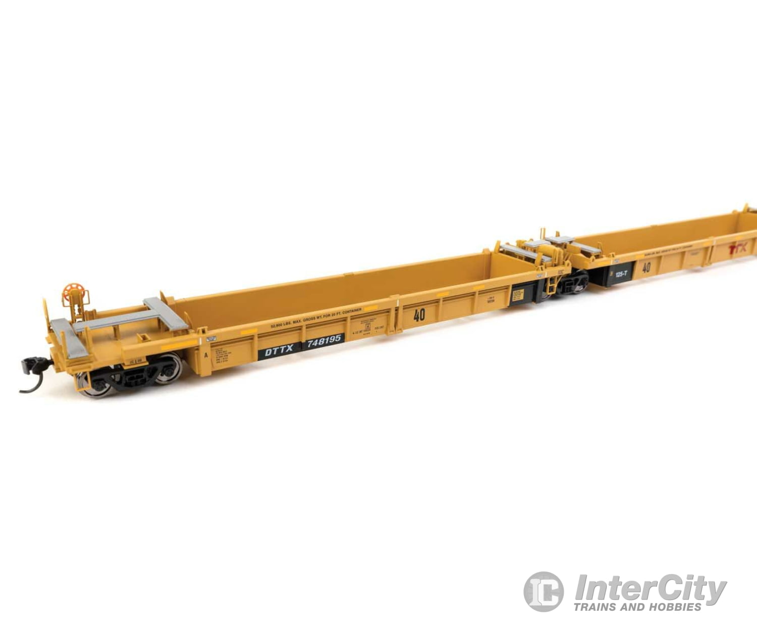 Walthers Mainline 55672 Thrall 5-Unit Rebuilt 40 Well Car - Ready To Run -- Ttx Dttx #748195 Large