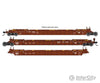 Walthers Mainline 55807 Nsc Articulated 3-Unit 53 Well Car - Ready To Run -- Canadian National Gtw