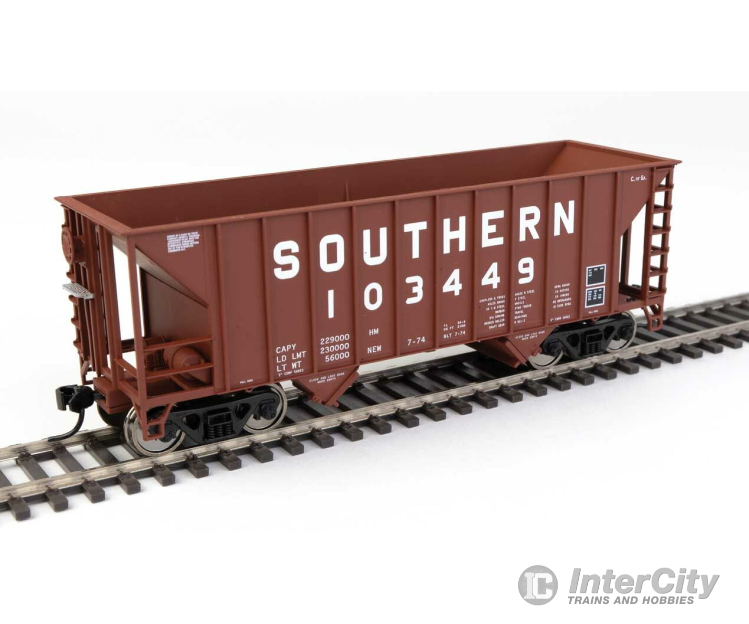 Walthers Mainline 56622 34 100-Ton 2-Bay Hopper - Ready To Run -- Southern Railway #103449 (Brown)