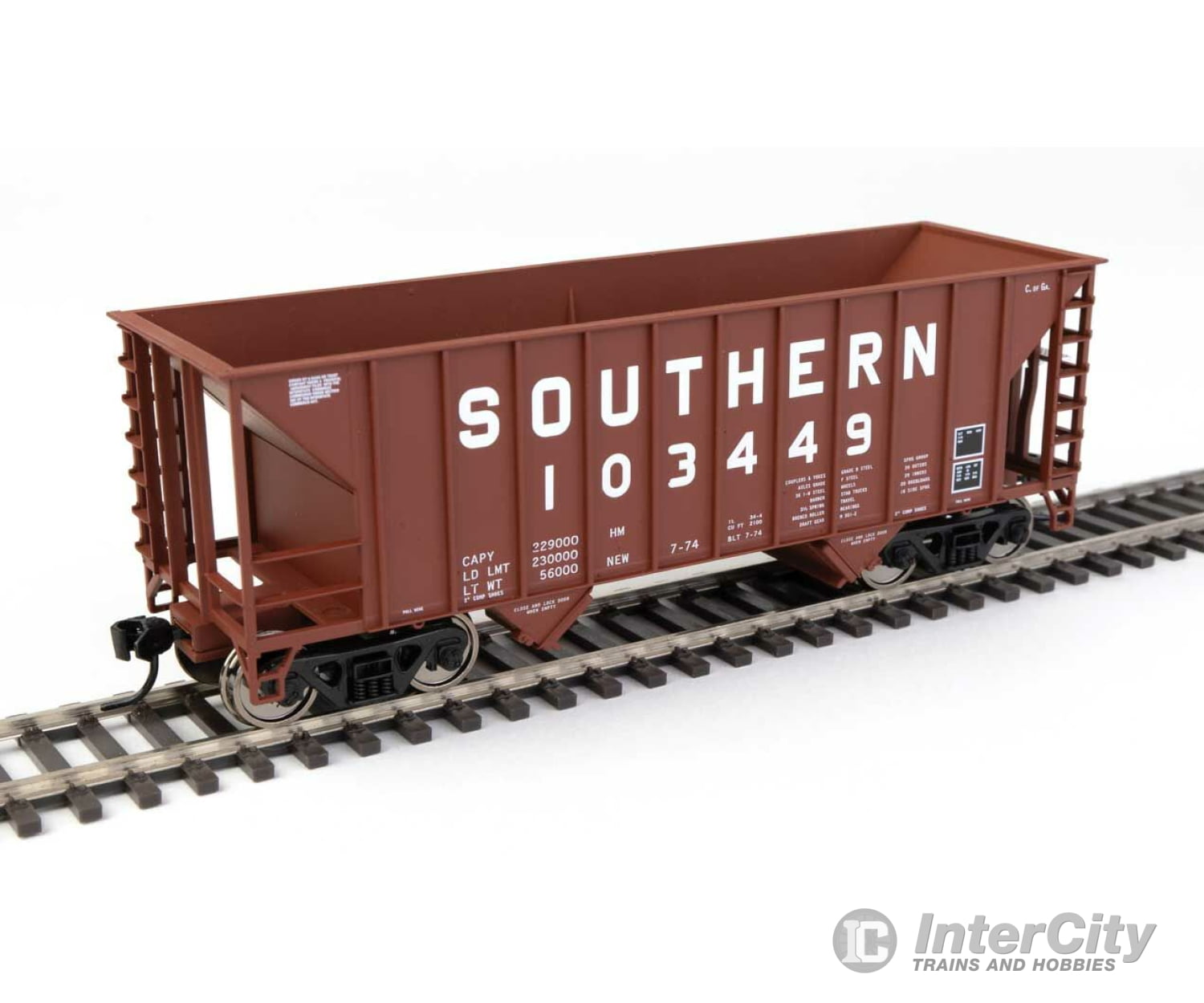 Walthers Mainline 56622 34 100-Ton 2-Bay Hopper - Ready To Run -- Southern Railway #103449 (Brown)