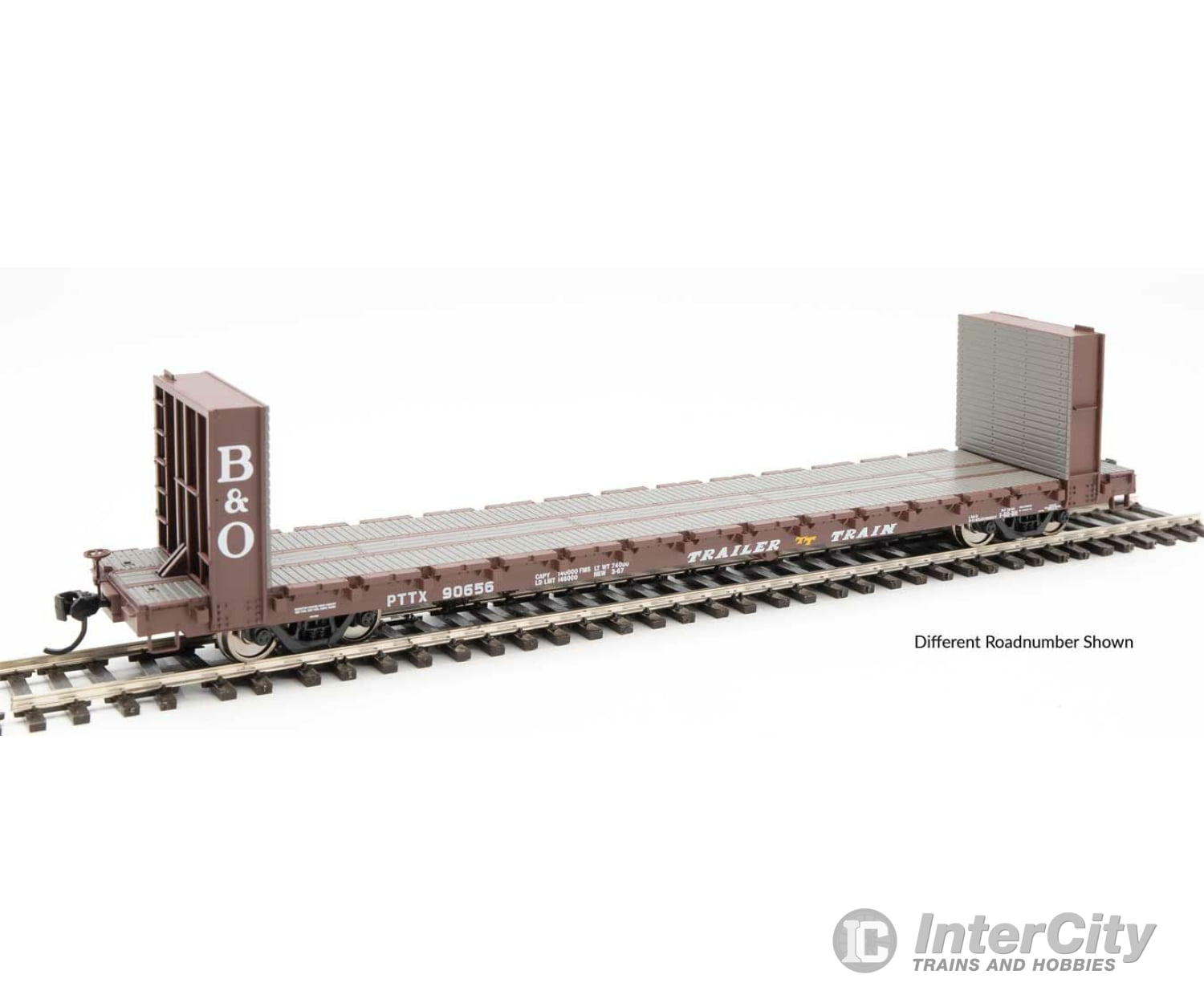 Walthers Mainline 5829 60 Pullman-Standard Bulkhead Flatcar (48 Il) - Ready To Run -- Trailer-Train