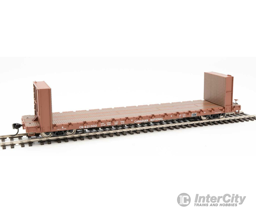 Walthers Mainline 5833 60 Pullman-Standard Bulkhead Flatcar (48 Il) - Ready To Run -- Canadian