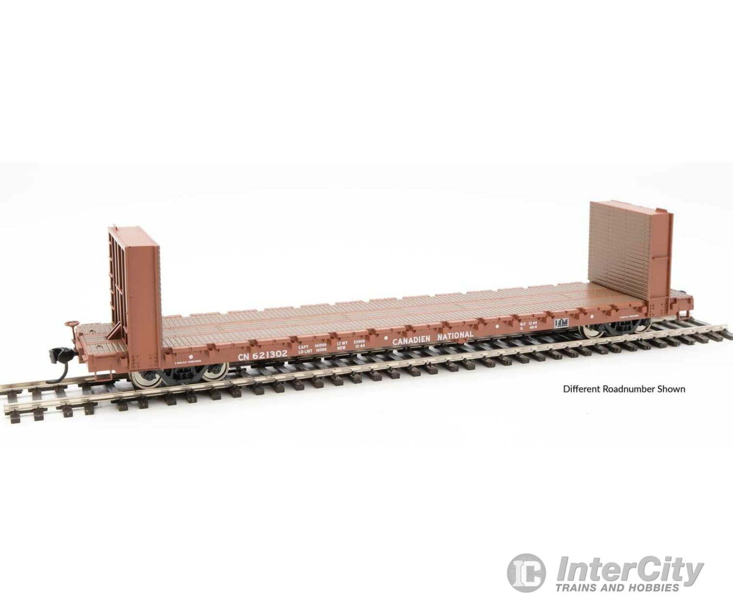 Walthers Mainline 5834 60 Pullman-Standard Bulkhead Flatcar (48 Il) - Ready To Run -- Canadian