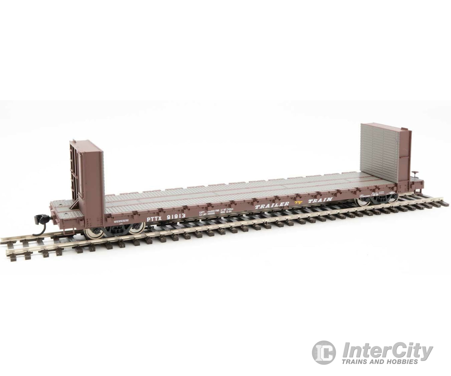 Walthers Mainline 5845 60 Pullman-Standard Bulkhead Flatcar (48 Il) - Ready To Run -- Trailer Train