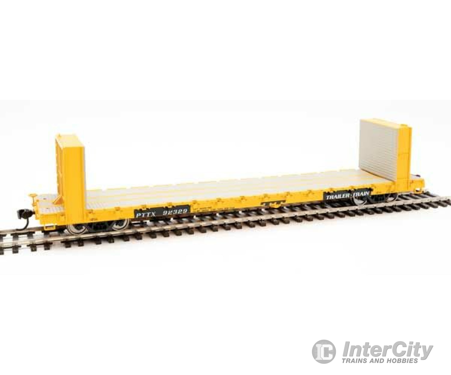 Walthers Mainline 5849 60 Pullman-Standard Bulkhead Flatcar (48 Il) - Ready To Run -- Pttx #92329