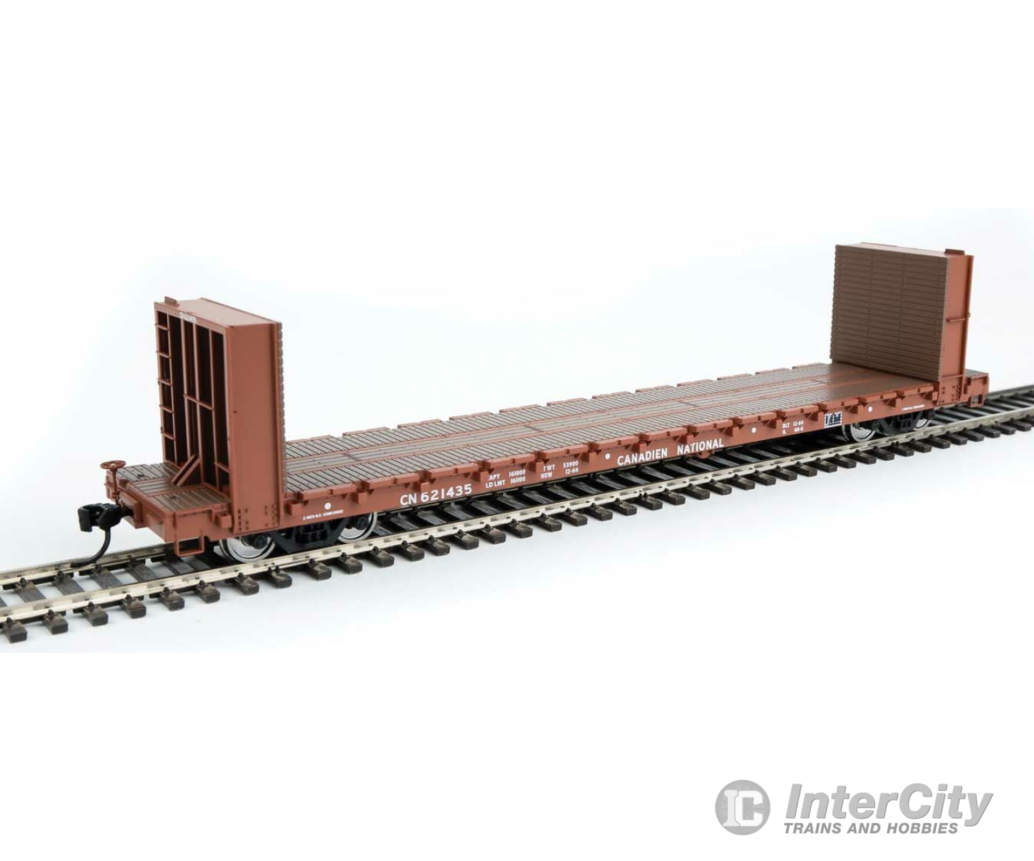 Walthers Mainline 5868 60 Pullman-Standard Bulkhead Flatcar (48 Il) - Ready To Run -- Canadian