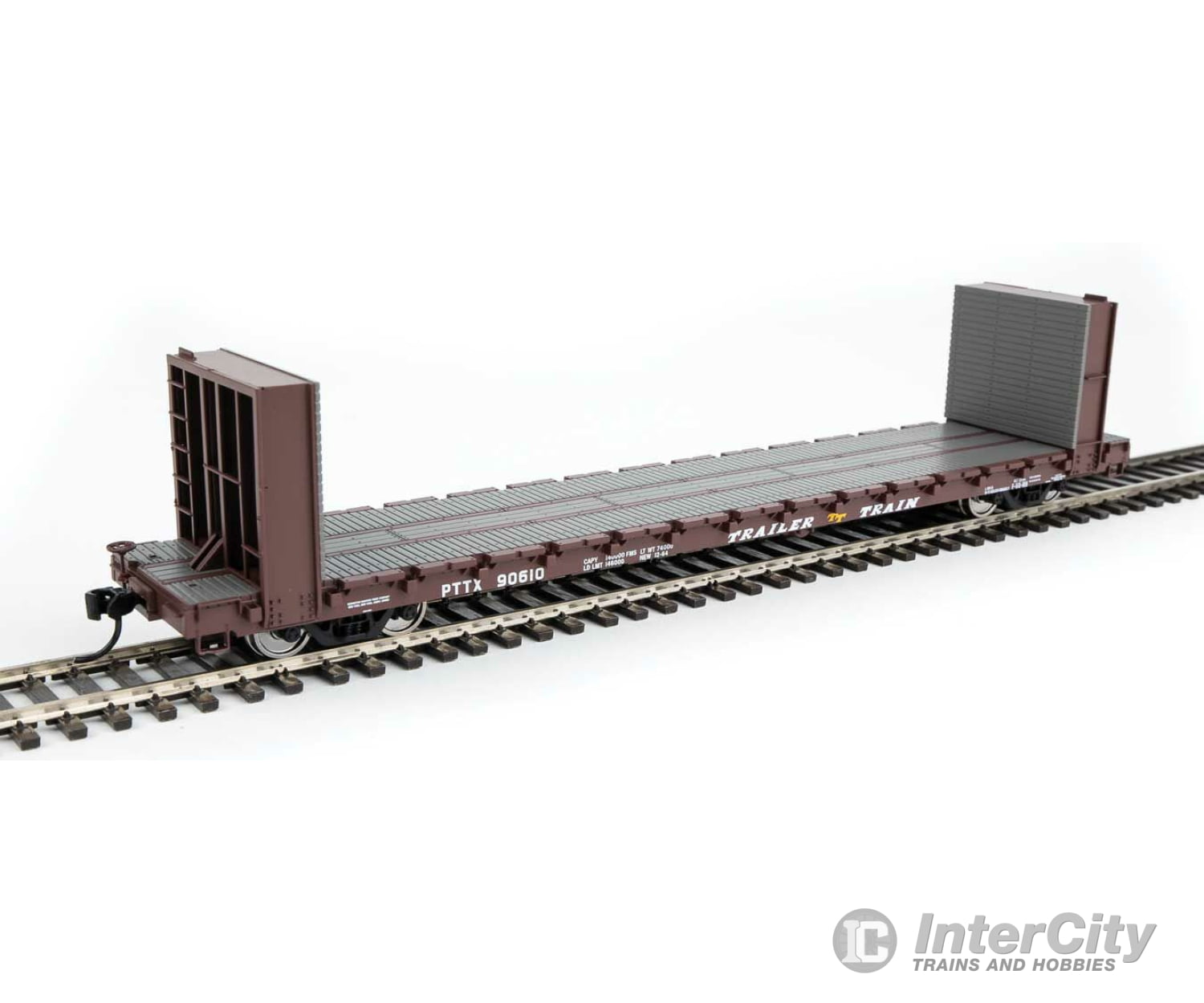 Walthers Mainline 5875 60 Pullman-Standard Bulkhead Flatcar (48 Il) - Ready To Run -- Trailer Train