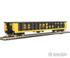 Walthers Mainline 6282 53 Railgon Gondola - Ready To Run -- Gonx #310570 (As-Built; Black Yellow)