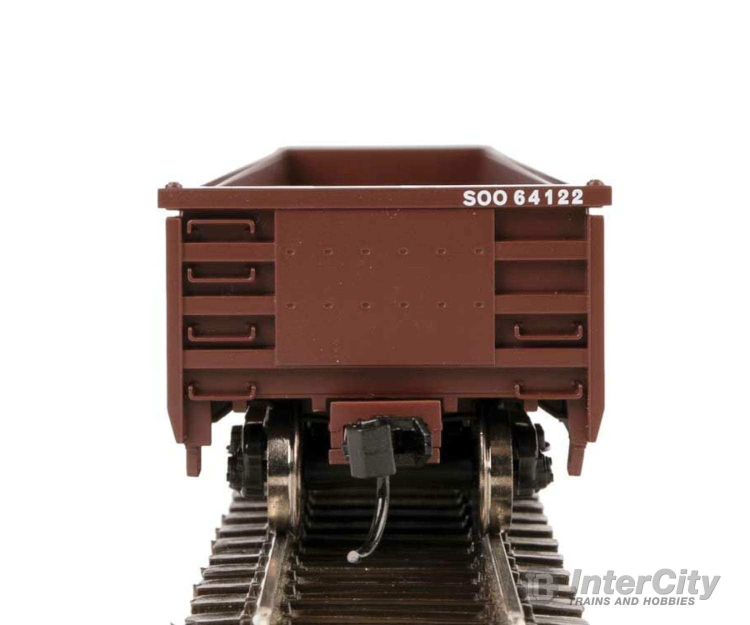 Walthers Mainline 6287 53 Railgon Gondola - Ready To Run -- Soo Line #64122 (Oxide White Large Name)