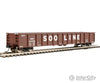 Walthers Mainline 6287 53 Railgon Gondola - Ready To Run -- Soo Line #64122 (Oxide White Large Name)