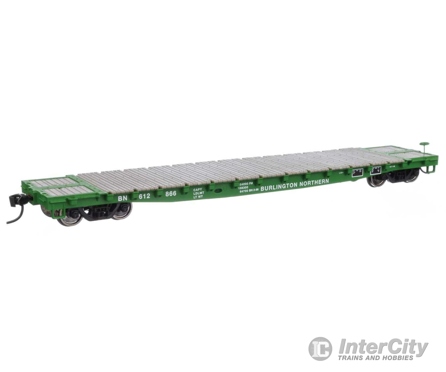 Walthers Mainline 6601 53 Gsc Flatcar - Ready To Run -- Burlington Northern #612866 Freight Cars