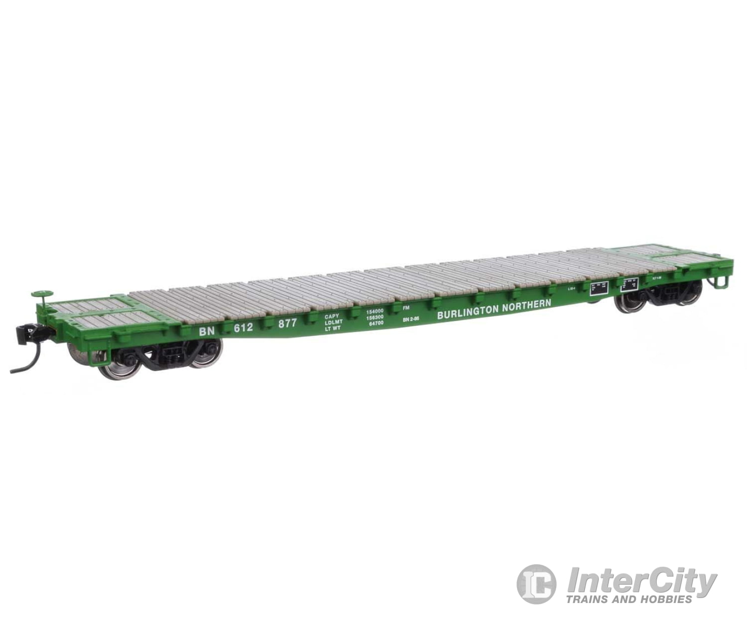 Walthers Mainline 6602 53 Gsc Flatcar - Ready To Run -- Burlington Northern #612877 Freight Cars