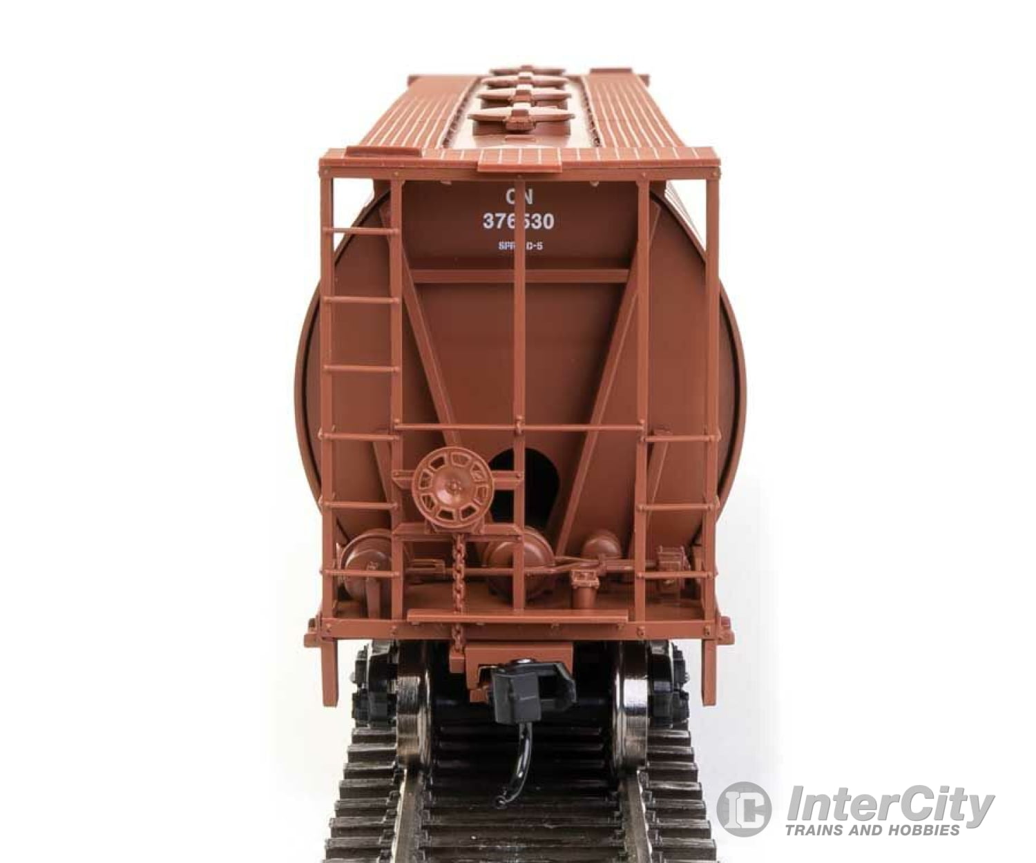 Walthers Mainline 7837 59 Cylindrical Hopper - Ready To Run -- Canadian National #376530 Freight