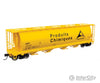 Walthers Mainline 7868 59 Cylindrical Hopper - Ready To Run -- Alcan Unpx #121412 (Yellow Black;