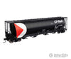 Walthers Mainline 7880 59 Cylindrical Hopper - Ready To Run -- Canadian Pacific #385278 (Black White