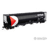 Walthers Mainline 7881 59 Cylindrical Hopper - Ready To Run -- Canadian Pacific #385289 (Black White