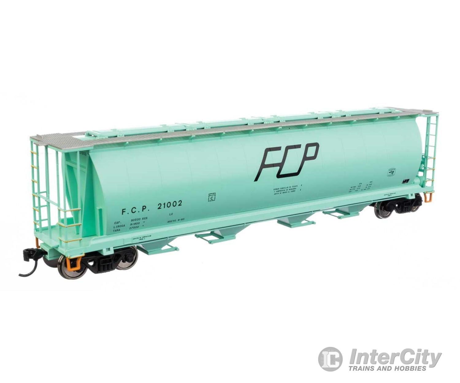 Walthers Mainline 7893 59 Cylindrical Hopper - Ready To Run -- Ferrocarril Del Pacifico #21002