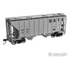 Walthers Mainline 7989 37 2980 Cubic-Foot 2-Bay Covered Hopper - Ready To Run -- Gatx Corporation