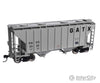 Walthers Mainline 7989 37 2980 Cubic-Foot 2-Bay Covered Hopper - Ready To Run -- Gatx Corporation