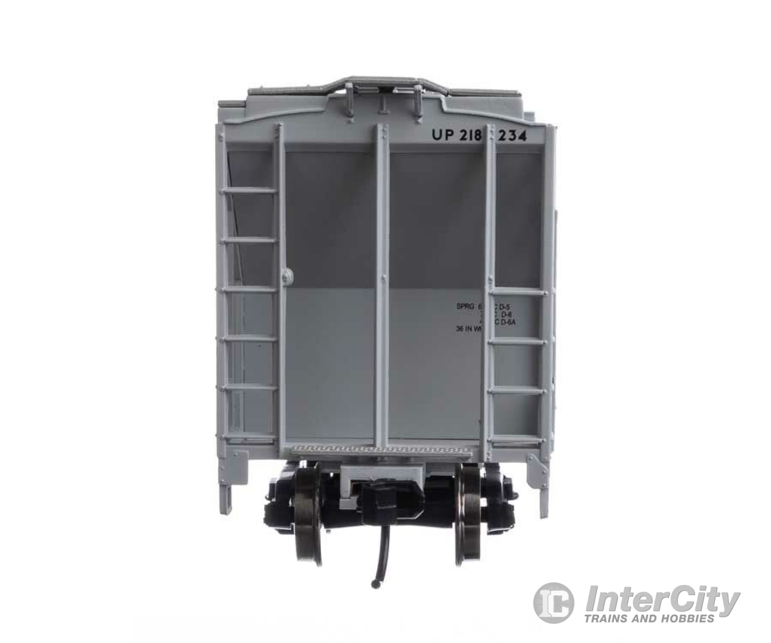 Walthers Mainline 7996 37 2980 Cubic-Foot 2-Bay Covered Hopper - Ready To Run -- Union Pacific(R)