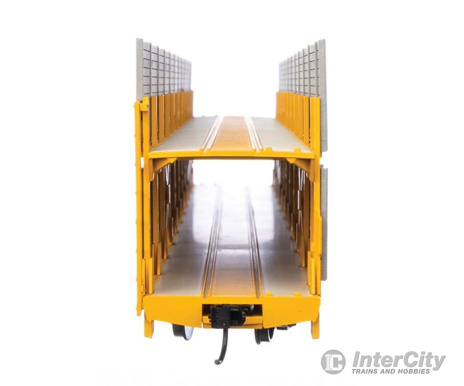 Walthers Mainline 8106 89 Flatcar W/Bi-Level Shielded Auto Rack - Ready To Run -- Chesapeake & Ohio