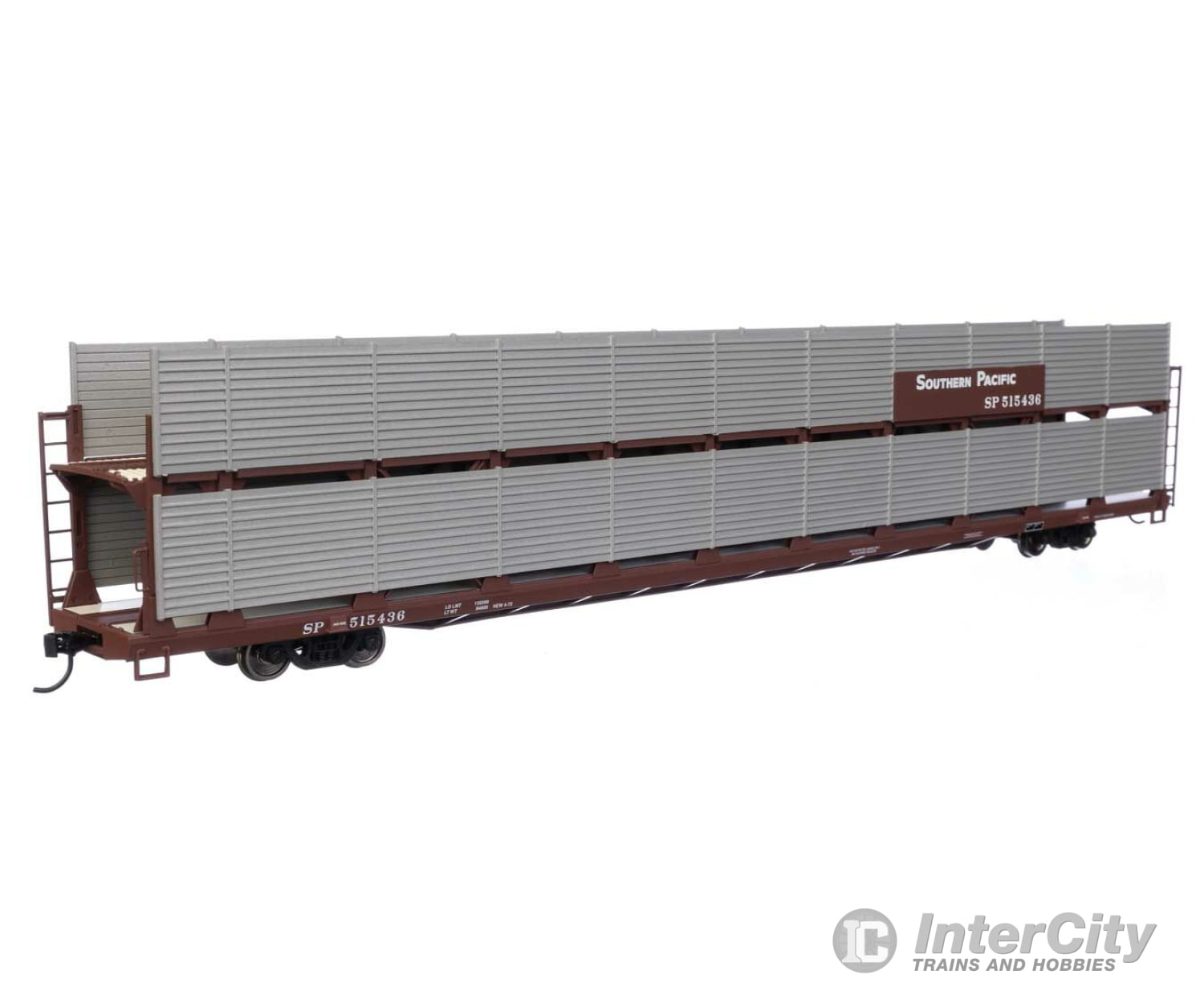 Walthers Mainline 8127 89 Flatcar W/Bi-Level Shielded Auto Rack - Ready To Run -- Southern