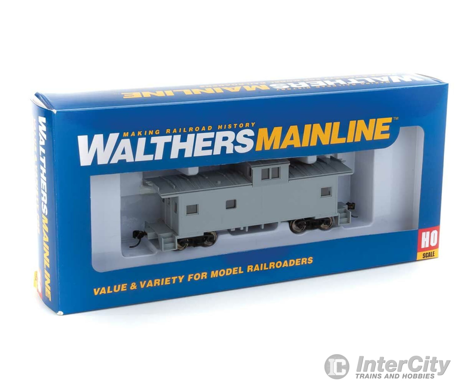 Walthers Mainline 8750 International Wide-Vision Caboose - Ready To Run -- Undecorated Kit Freight