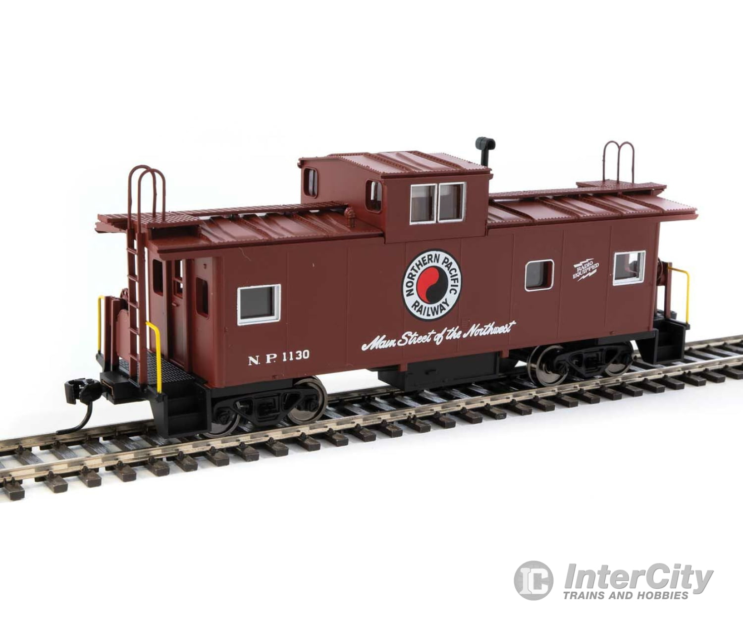 Walthers Mainline 8777 International Wide-Vision Caboose - Ready To Run -- Northern Pacific #1130