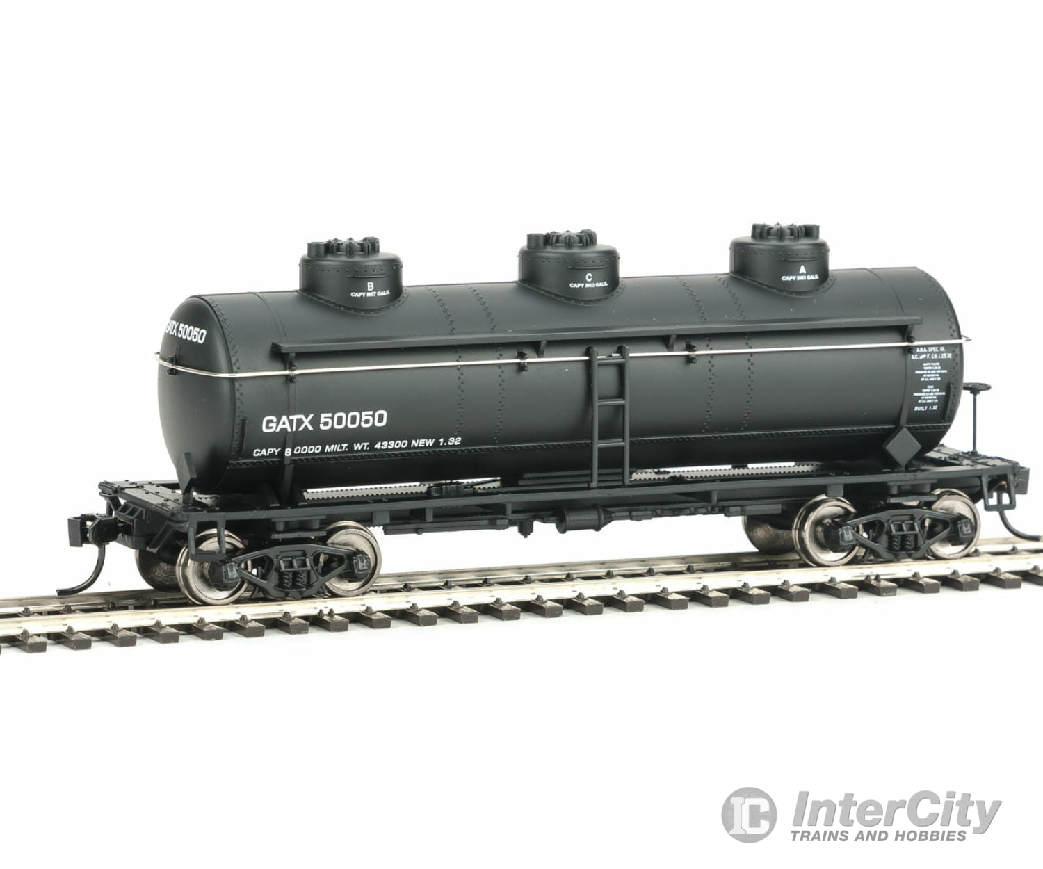 Walthers Mainline Ho 1118 36 3-Dome Tank Car - Ready To Run -- General American Tankcar #50050