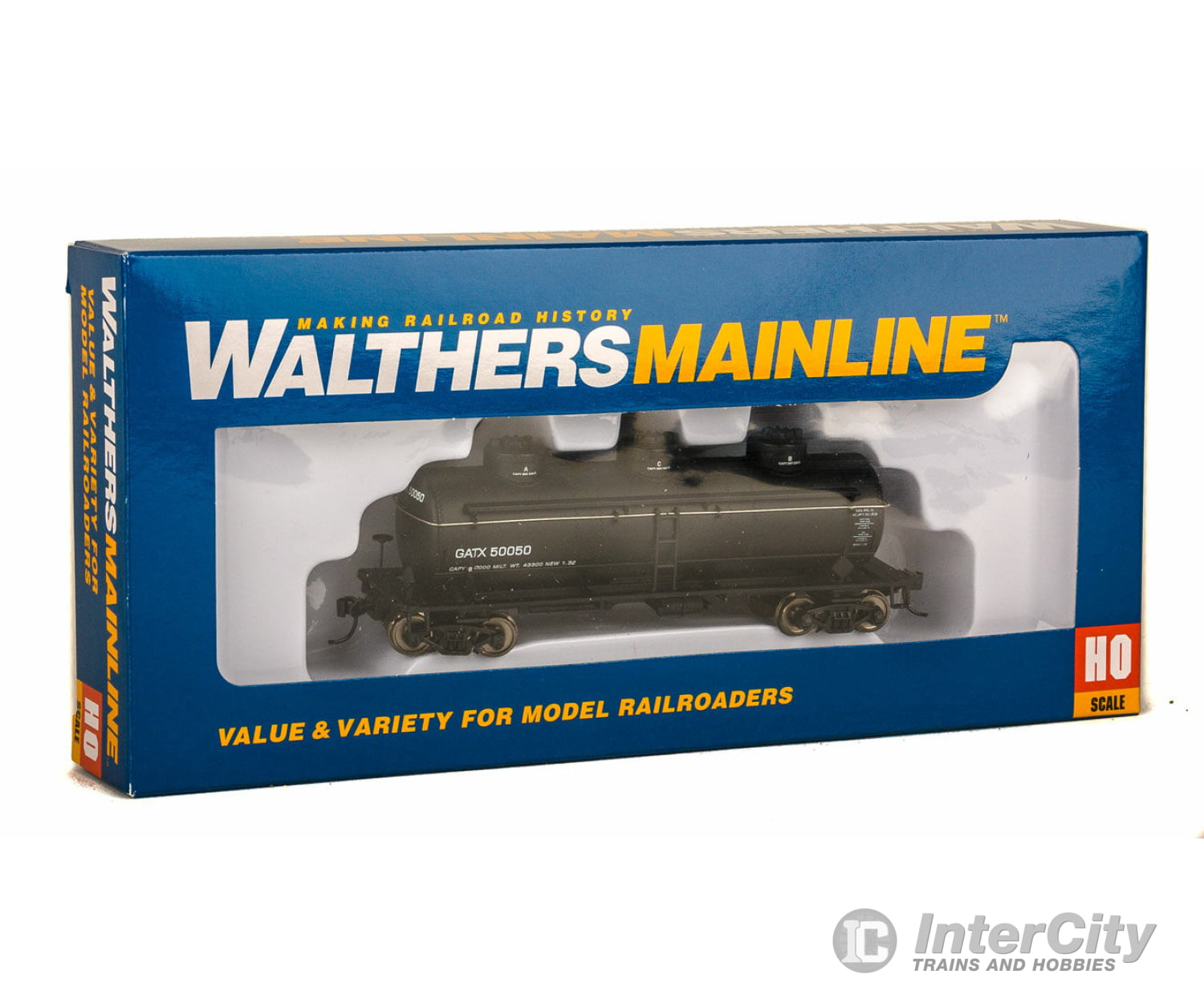 Walthers Mainline Ho 1118 36 3-Dome Tank Car - Ready To Run -- General American Tankcar #50050