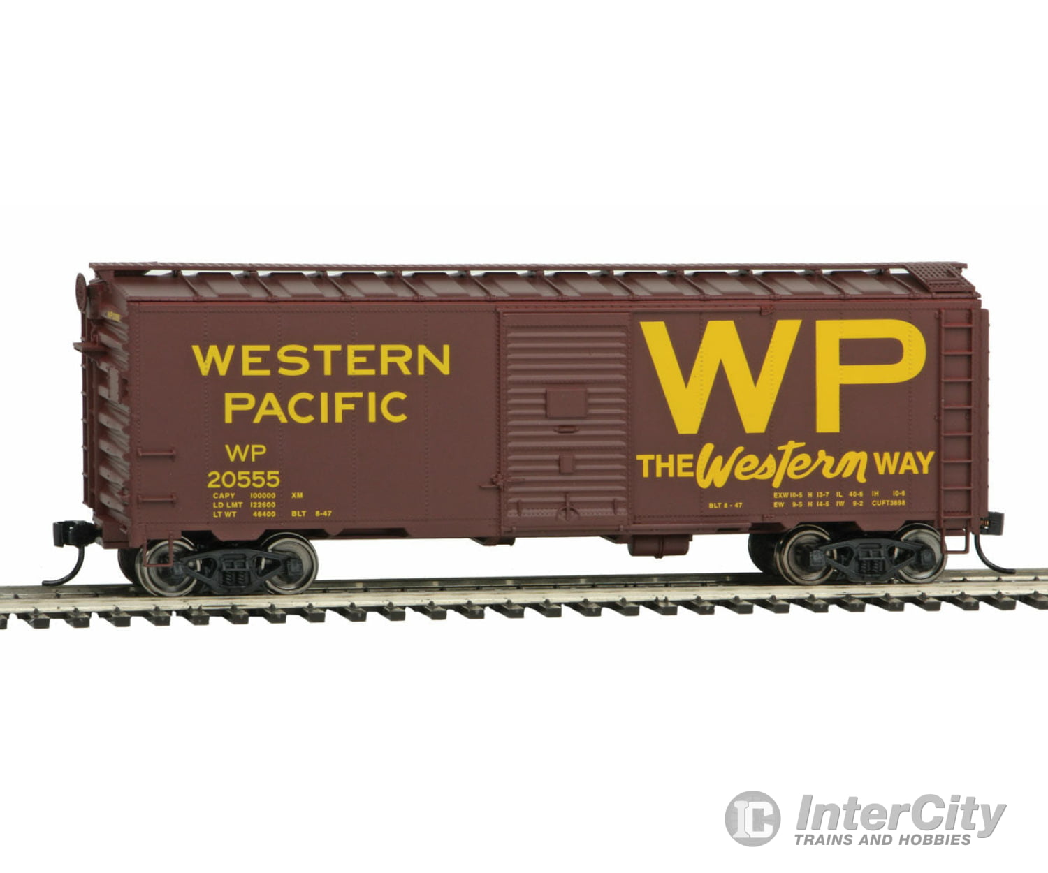 Walthers Mainline Ho 1686 40 Aar 1944 Boxcar - Ready To Run -- Western Pacific(Tm) #20555 (Boxcar