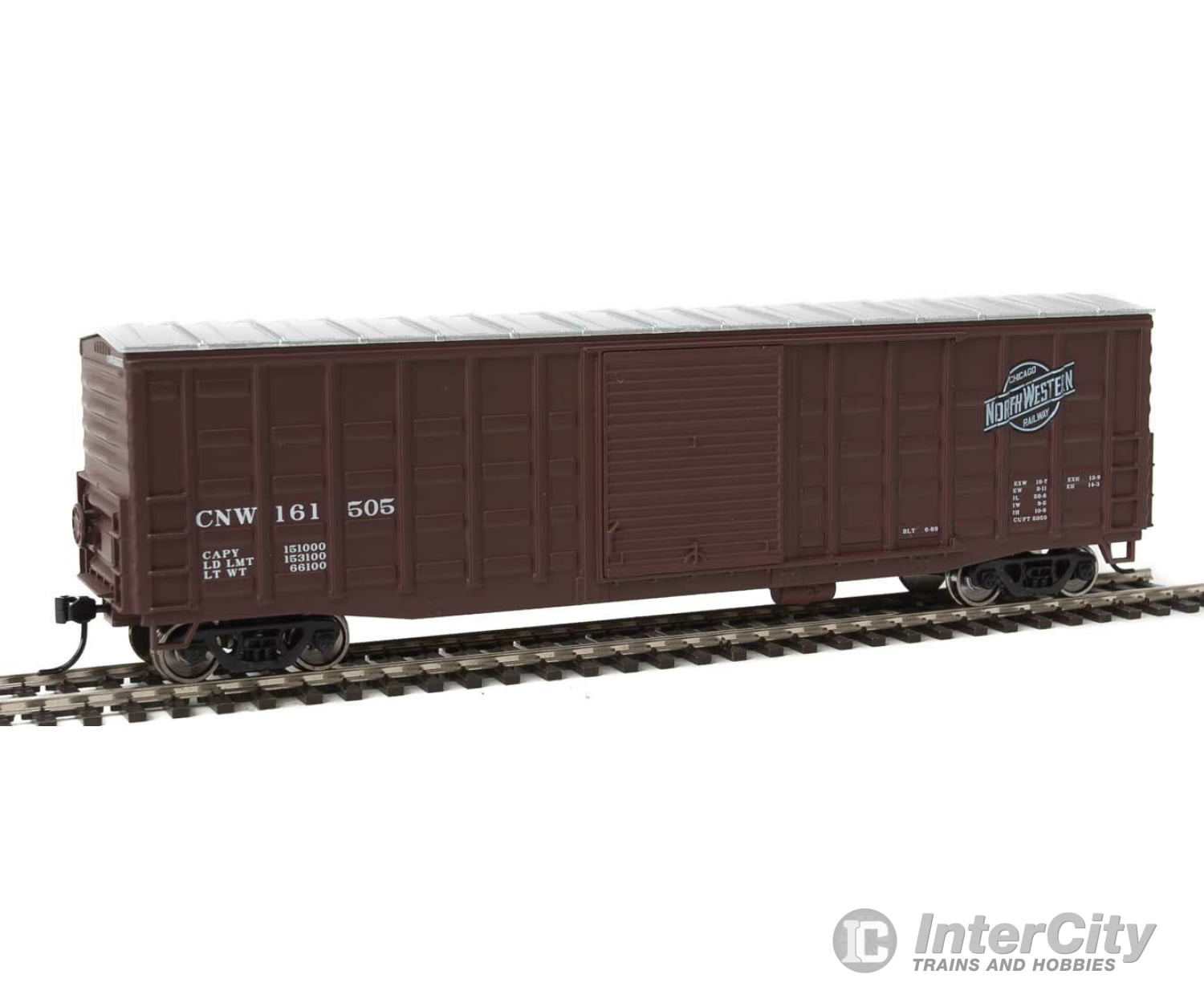 Walthers Mainline Ho 2324 50 Waffle-Side Boxcar - Ready To Run -- Chicago & North Western(Tm) 161505