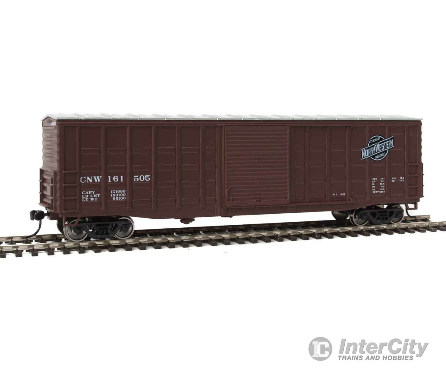 Walthers Mainline Ho 2324 50 Waffle-Side Boxcar - Ready To Run -- Chicago & North Western(Tm) 161505