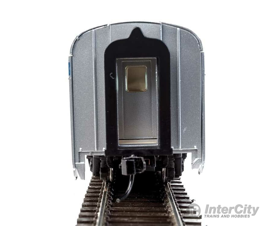 Walthers Mainline Ho 30405 85 Budd Dome Coach - Ready To Run -- Via Rail Canada (Silver Blue Yellow)