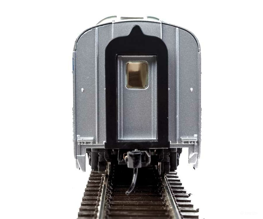 Walthers Mainline Ho 30405 85 Budd Dome Coach - Ready To Run -- Via Rail Canada (Silver Blue Yellow)