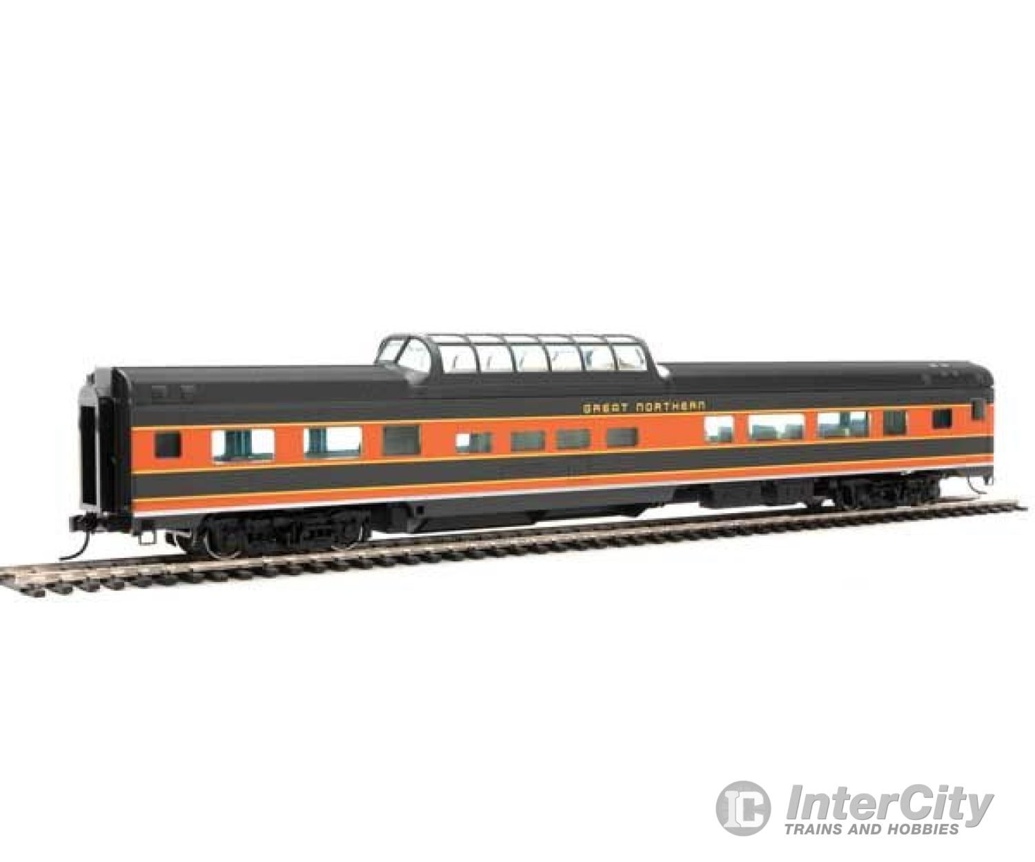 Walthers Mainline Ho 30410 85 Budd Dome Coach - Ready To Run -- Great Northern Passenger Cars