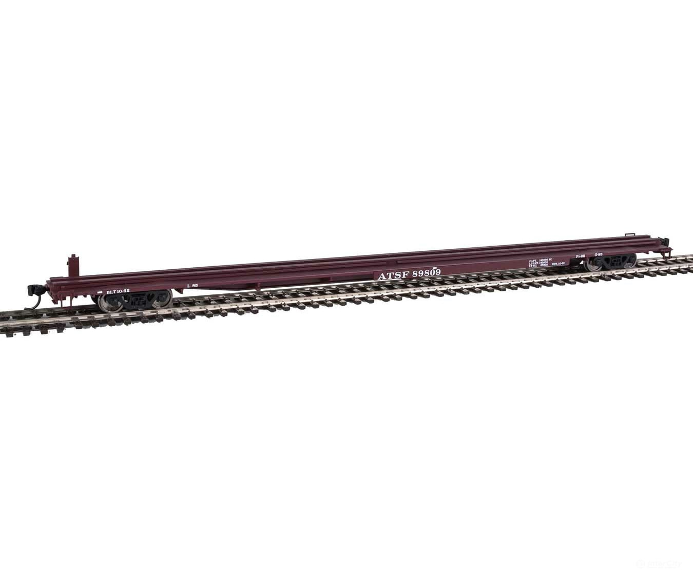 Walthers Mainline Ho 5481 85 General American G85 Flatcar - Ready To Run -- Santa Fe #89809 (Boxcar