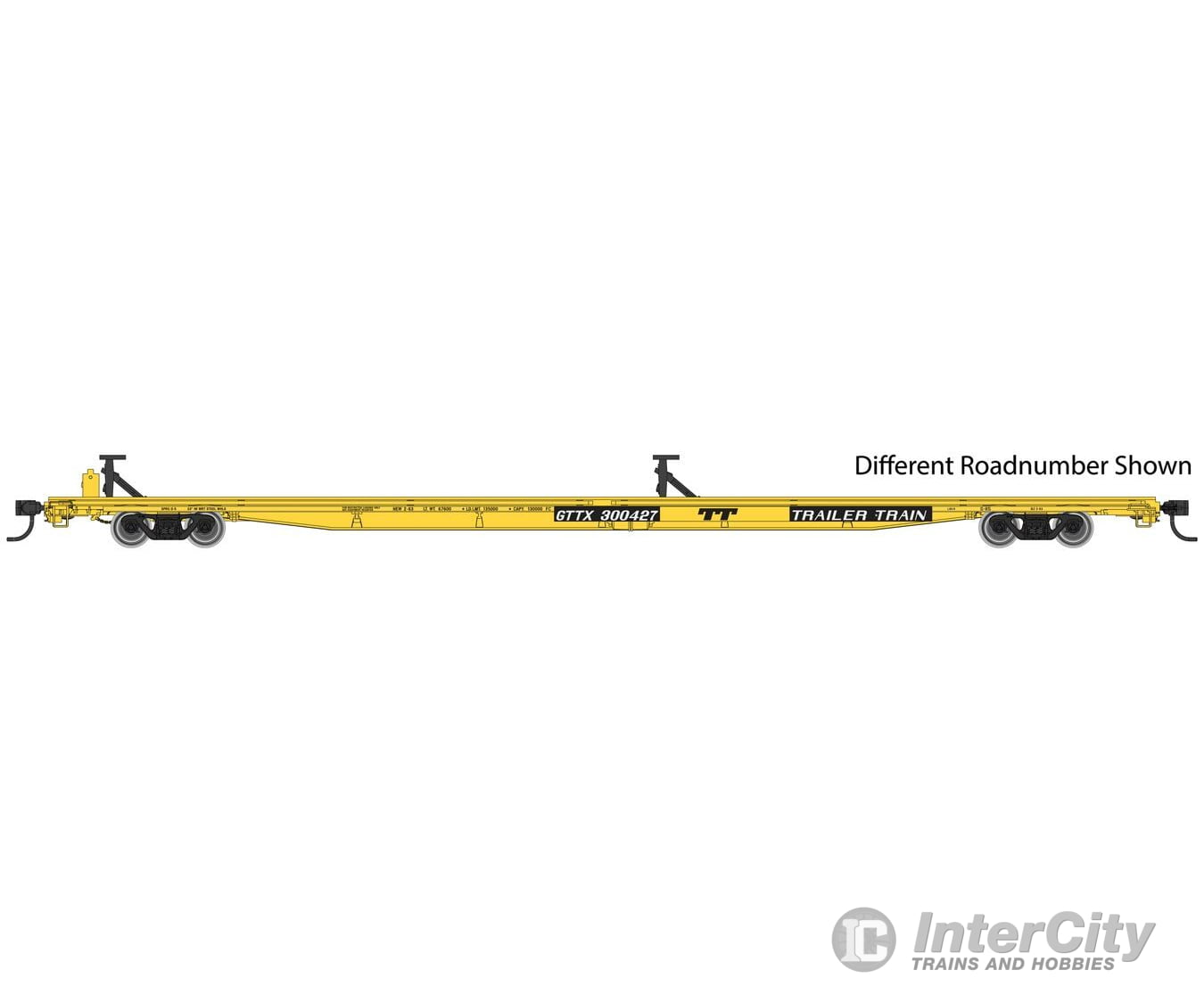 Walthers Mainline Ho 5505 85 General American G85 Flatcar - Ready To Run -- Trailer-Train Gttx