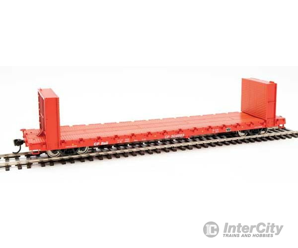 Walthers Mainline Ho 5837 60 Pullman-Standard Bulkhead Flatcar (48 Il) - Ready To Run -- Canadian