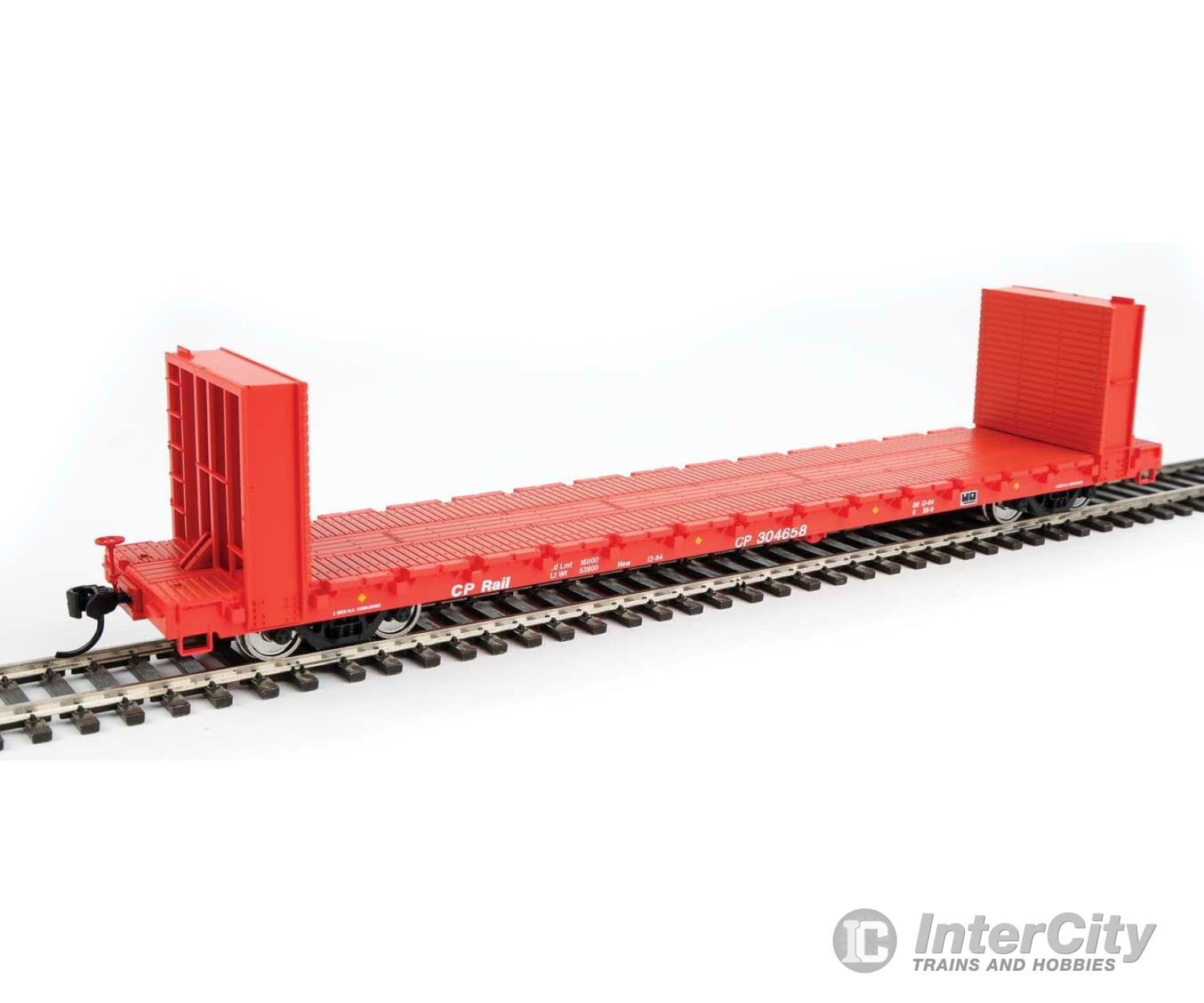 Walthers Mainline Ho 5870 60 Pullman-Standard Bulkhead Flatcar (48 Il) - Ready To Run -- Canadian