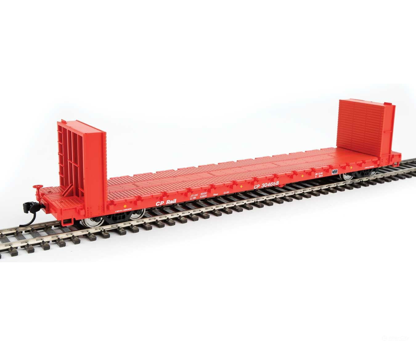 Walthers Mainline Ho 5870 60 Pullman-Standard Bulkhead Flatcar (48 Il) - Ready To Run -- Canadian