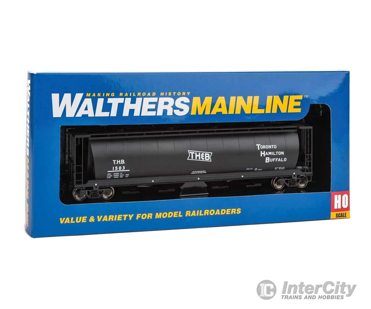 Walthers Mainline Ho 7348 59 Cylindrical Hopper Round Hatches - Ready To Run -- Toronto Hamilton &