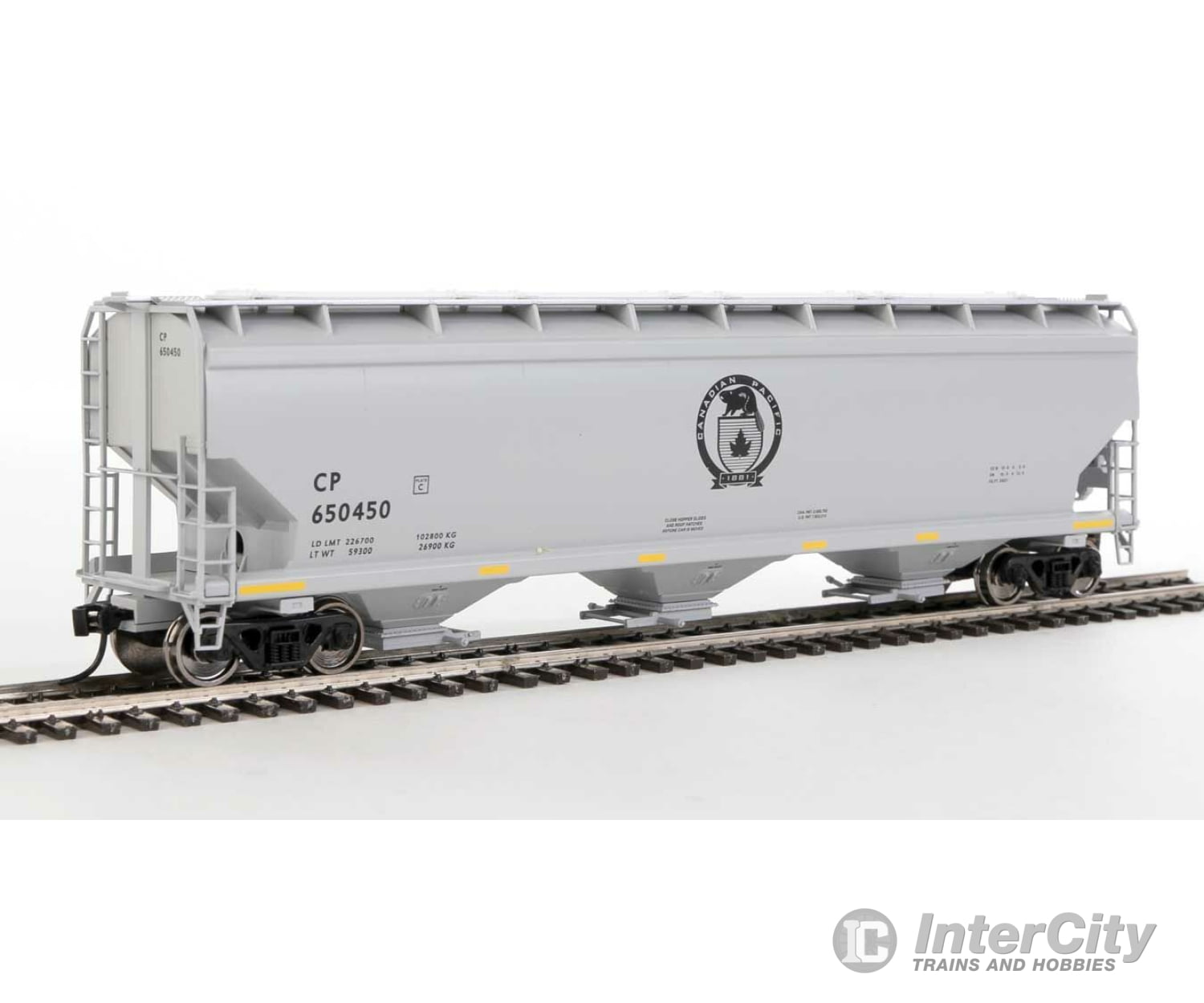 Walthers Mainline Ho 7722 60 Nsc 5150 3-Bay Covered Hopper - Ready To Run -- Canadian Pacific