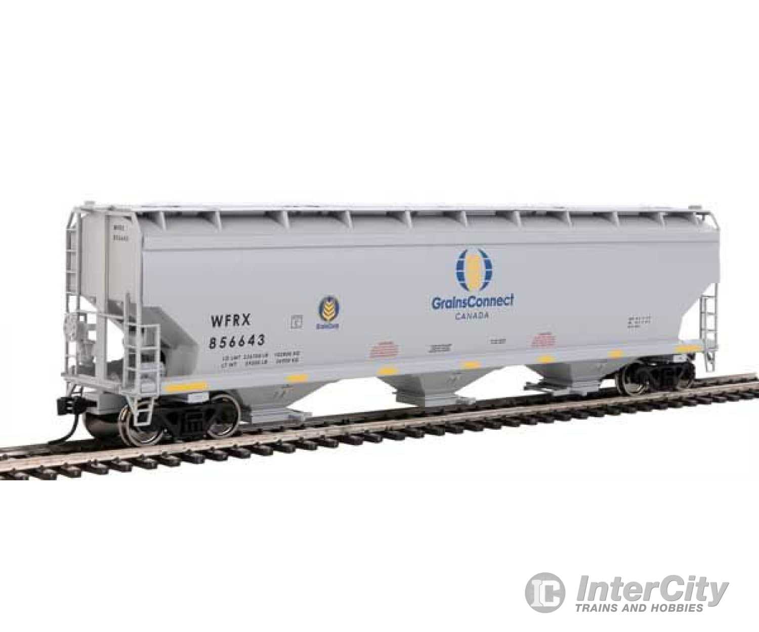 Walthers Mainline Ho 7731 60 Nsc 5150 3-Bay Covered Hopper - Ready To Run -- Grainsconnect Wfrx