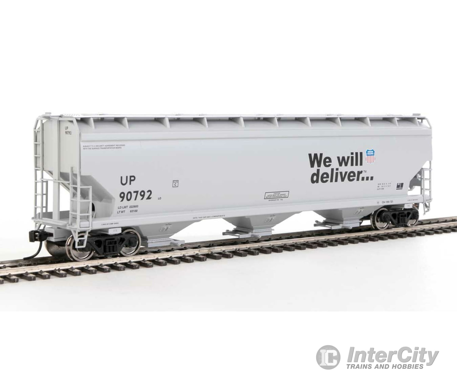 Walthers Mainline Ho 7736 60 Nsc 5150 3-Bay Covered Hopper - Ready To Run -- Union Pacific(R) #90792